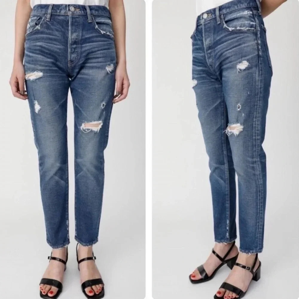 Moussy Jeans MVS Shell Taper Distressed Skinny 24